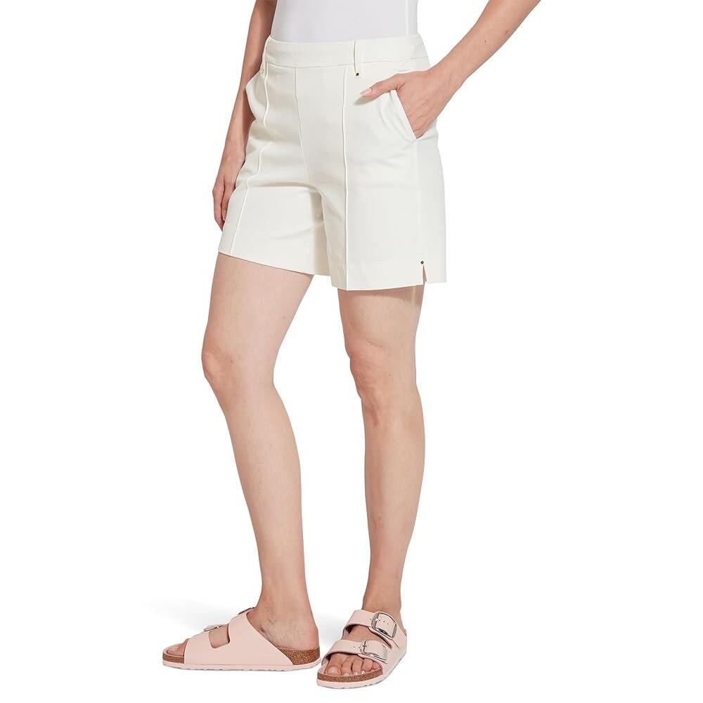 Lysse Women's Amanda Stretch Twill Shorts White Women Size Small